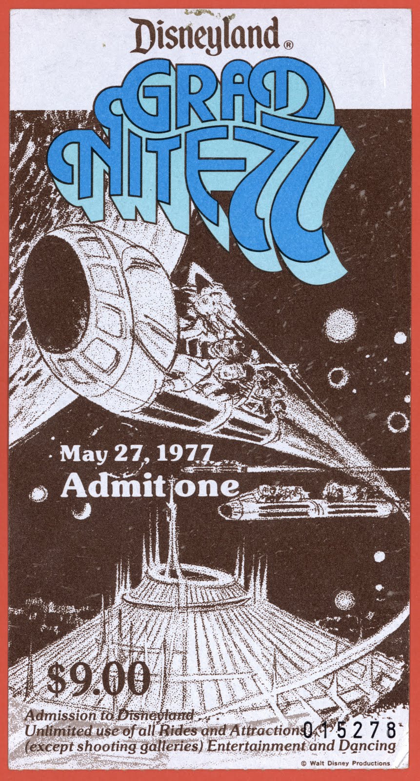 Vintage Disneyland Tickets: Grad Nite 82! Vintage Disneyland Tickets: Grad Nite 82!